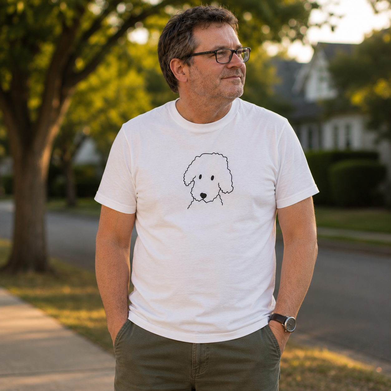 "Curly" | Soft Cotton Tee | Face Time Collection
