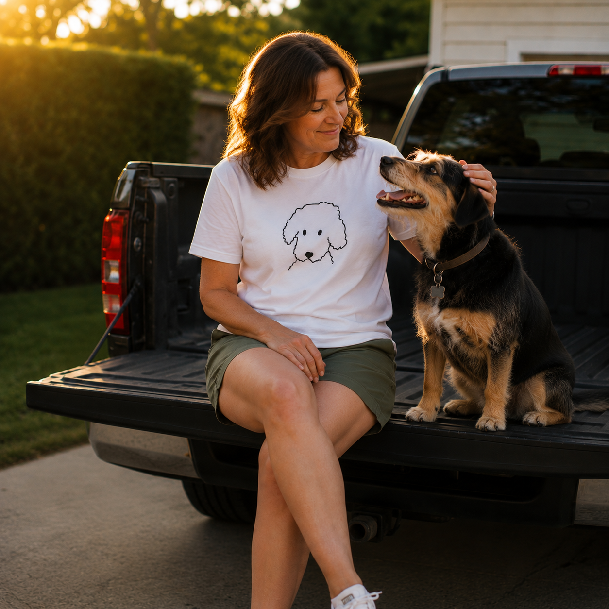 "Curly" | Soft Cotton Tee | Face Time Collection