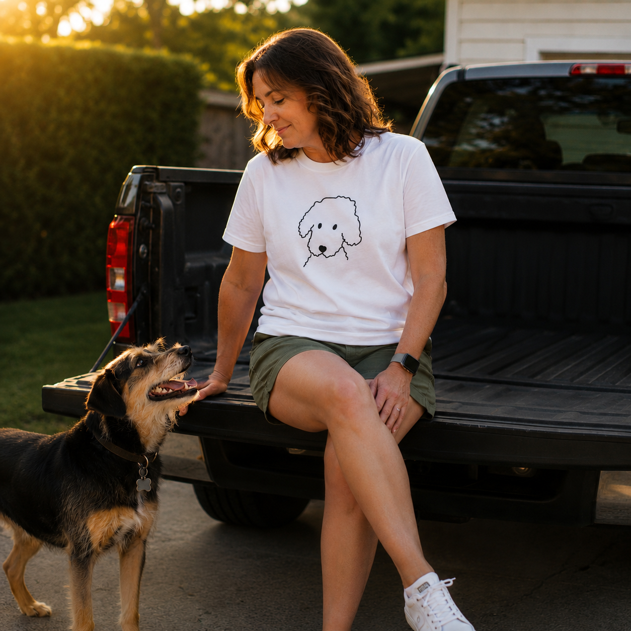 "Curly" | Soft Cotton Tee | Face Time Collection