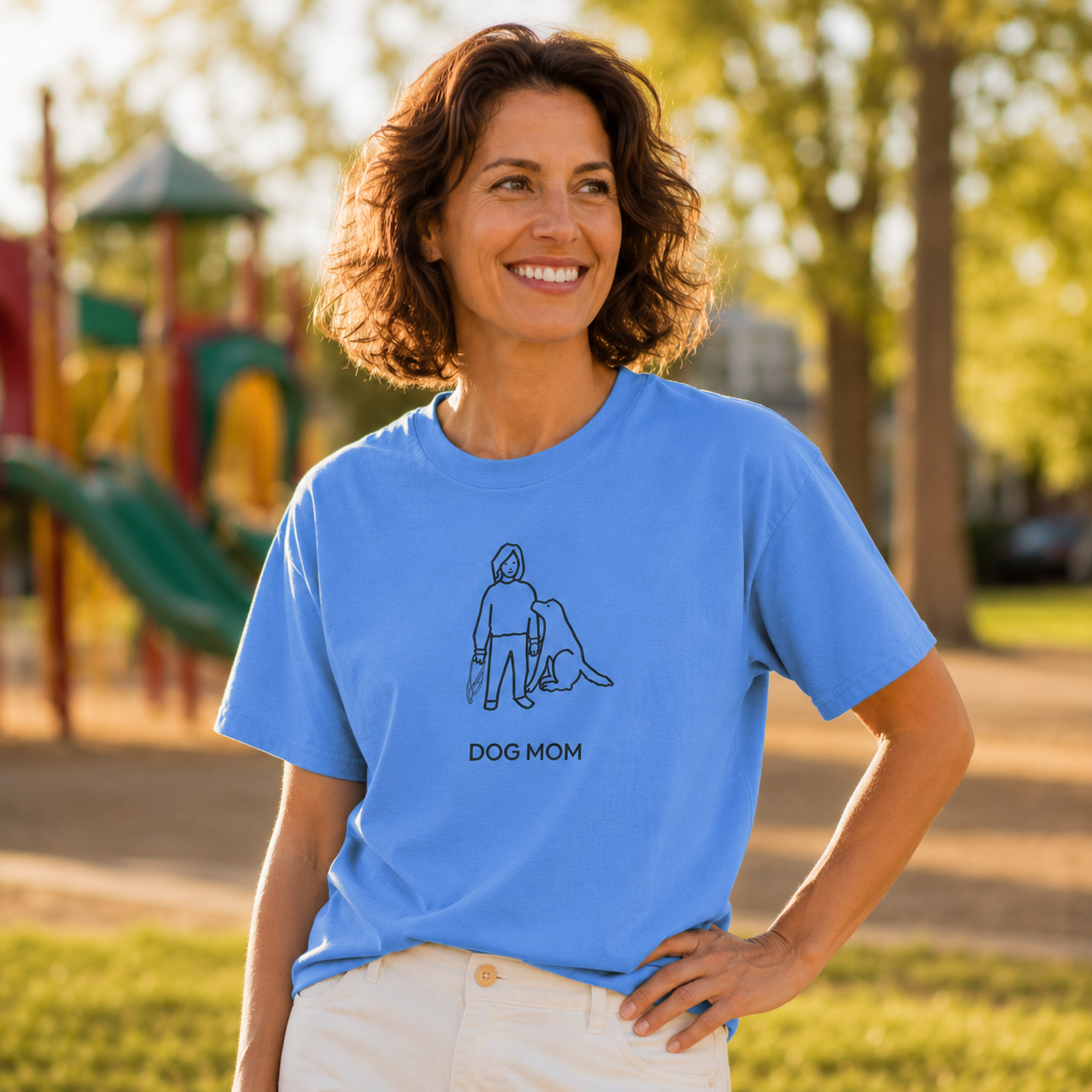 Dog Mom | Soft Cotton Tee