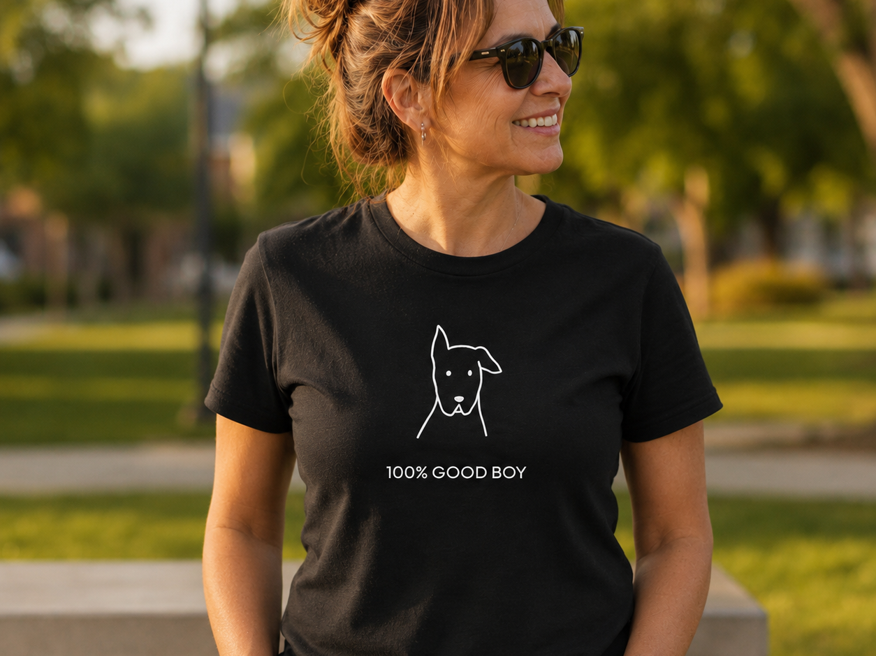 100% Good Boy | Soft Cotton Tee | Rescue Collection