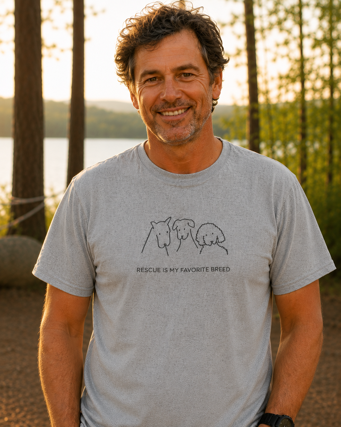 Rescue Is My Favorite Breed | Soft Cotton Tee | Rescue Collection