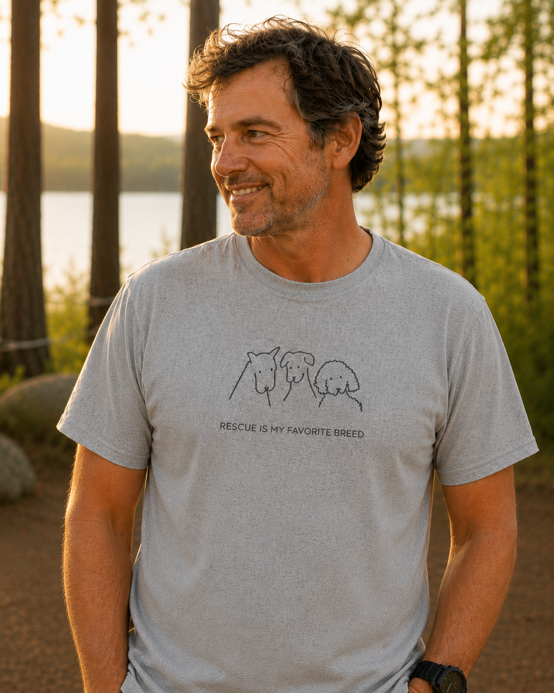 Rescue Is My Favorite Breed | Soft Cotton Tee | Rescue Collection