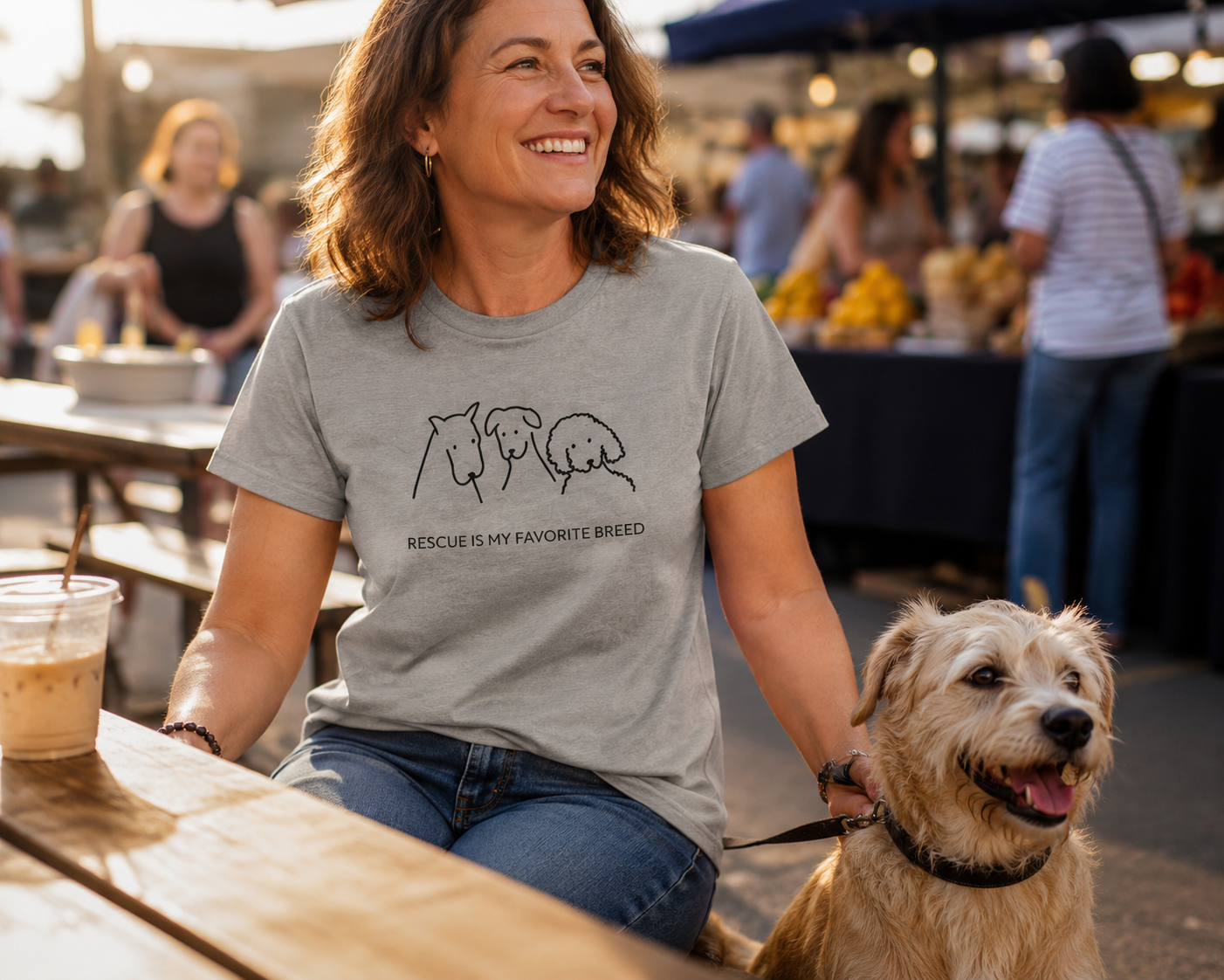 Rescue Is My Favorite Breed | Soft Cotton Tee | Rescue Collection