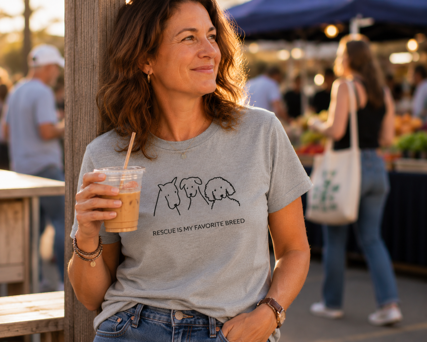 Rescue Is My Favorite Breed | Soft Cotton Tee | Rescue Collection