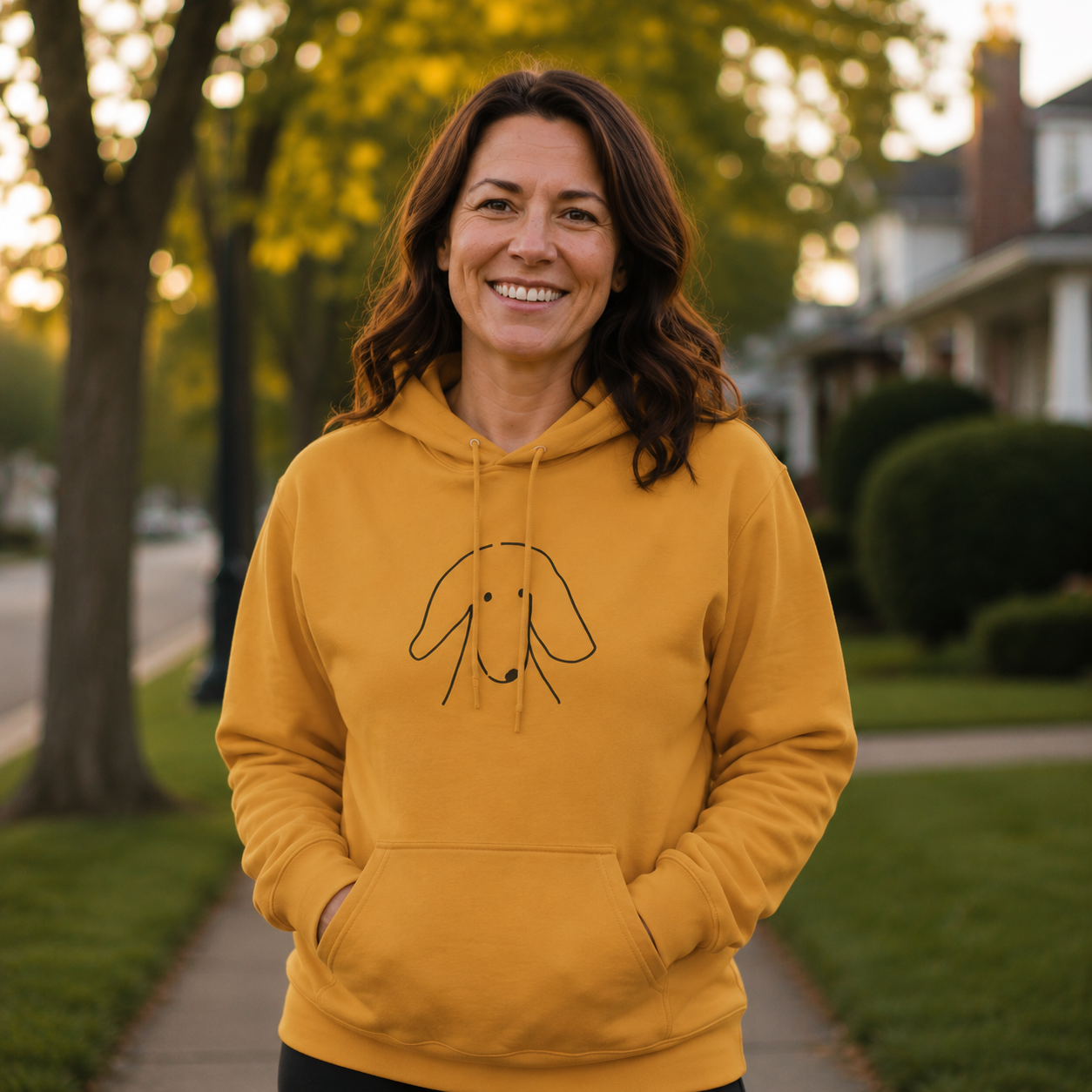 "Sideways Glance" | Softstyle Fleece Hoodie | Face Time Collection