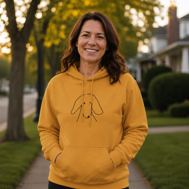 "Sideways Glance" | Softstyle Fleece Hoodie | Face Time Collection