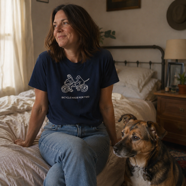 Bicycle Made For Two | Soft Cotton Tee | Spring Collection