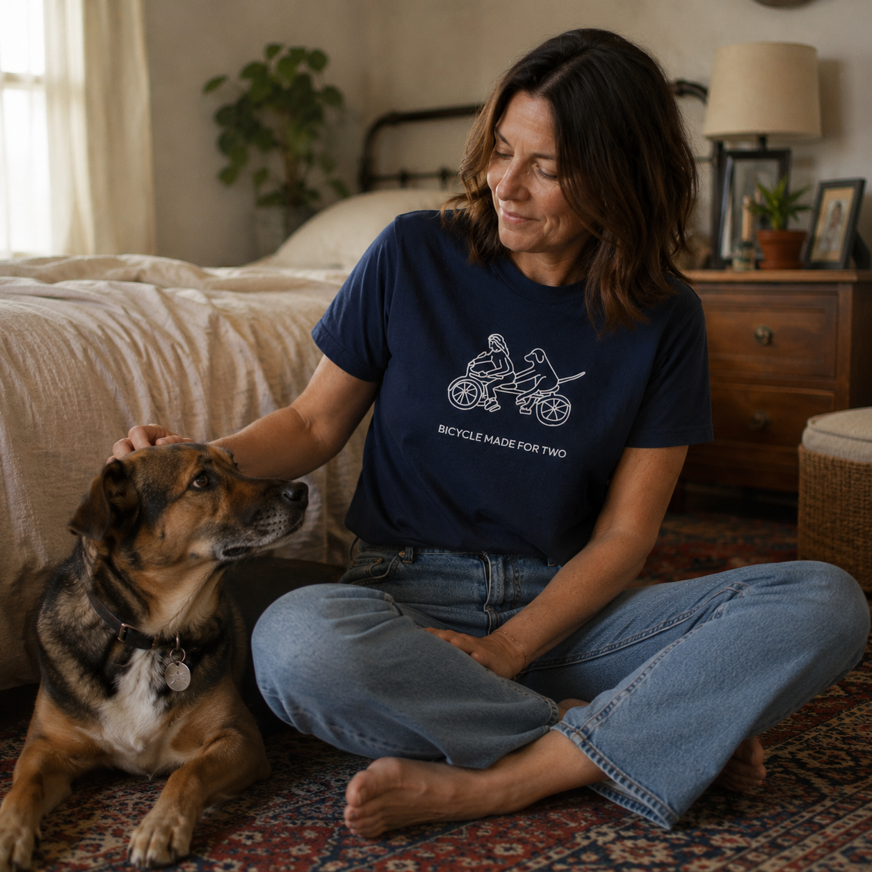 Bicycle Made For Two | Soft Cotton Tee | Spring Collection