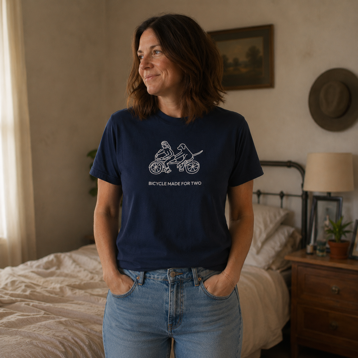 Bicycle Made For Two | Soft Cotton Tee | Spring Collection
