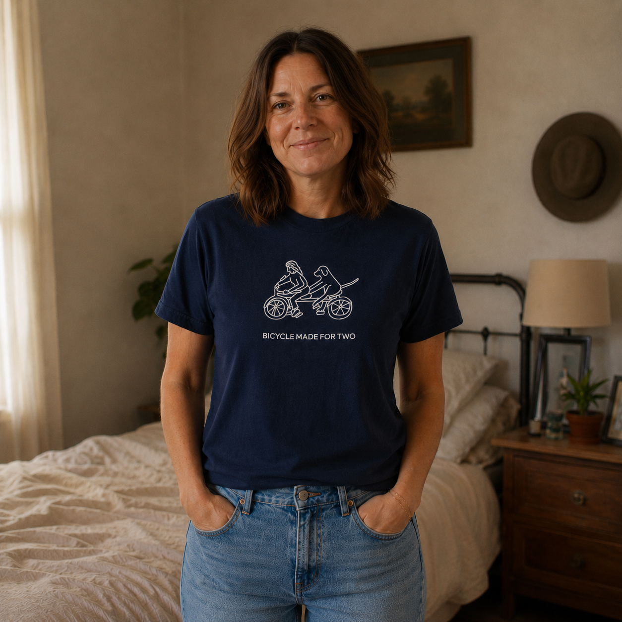 Bicycle Made For Two | Soft Cotton Tee | Spring Collection