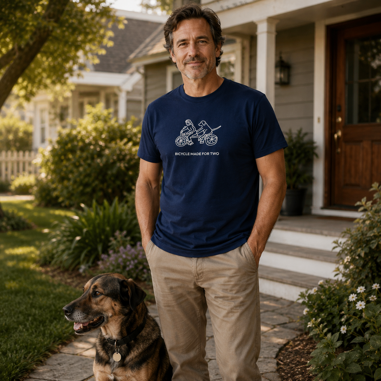 Bicycle Made For Two | Soft Cotton Tee | Spring Collection