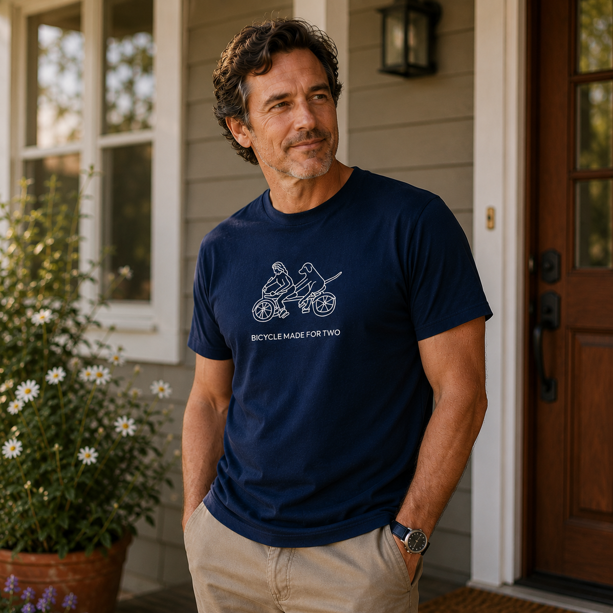 Bicycle Made For Two | Soft Cotton Tee | Spring Collection