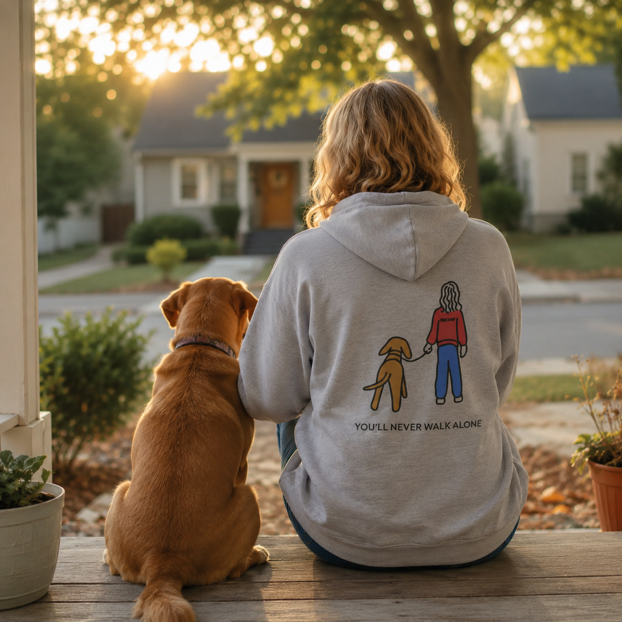 You'll Never Walk Alone (Back Print) | Softstyle Fleece Hoodie | Color Collection