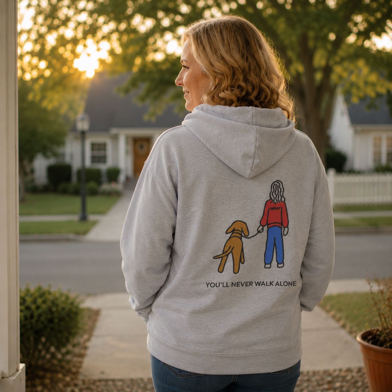 You'll Never Walk Alone (Back Print) | Softstyle Fleece Hoodie | Color Collection