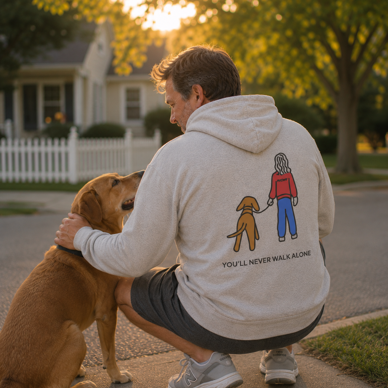 You'll Never Walk Alone (Back Print) | Softstyle Fleece Hoodie | Color Collection