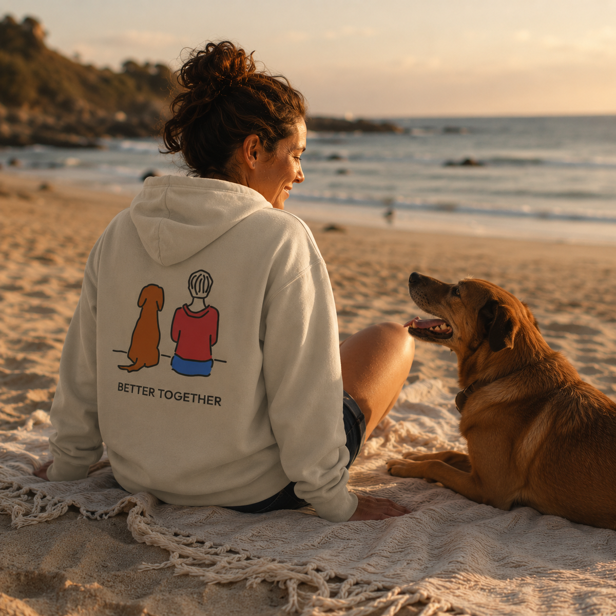 Better Together (Back Print) | Soft Fleece Hoodie | Color Collection