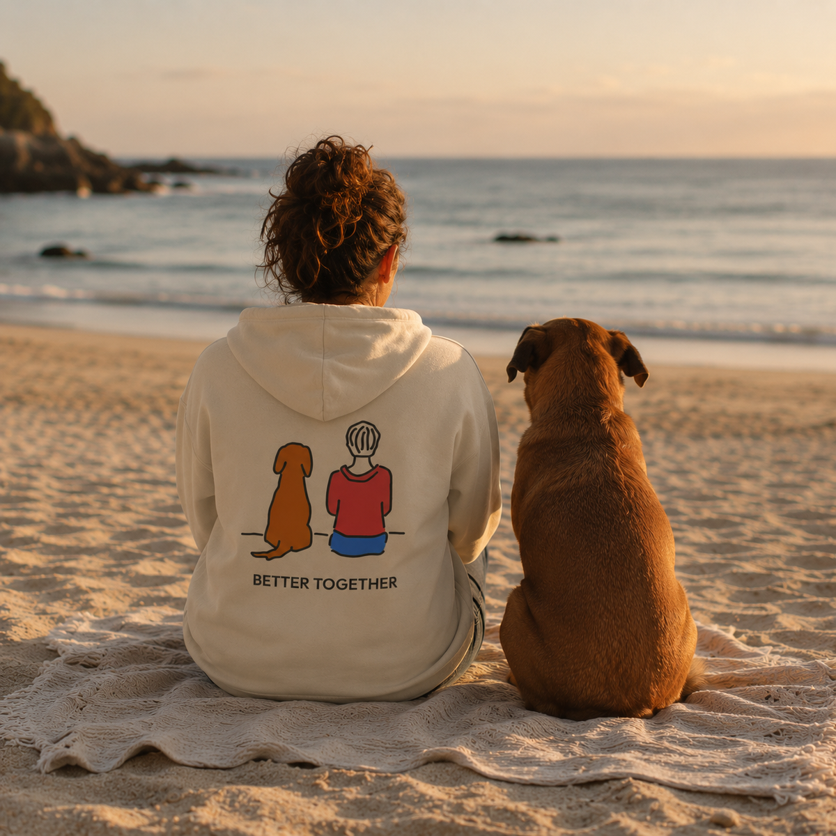 Better Together (Back Print) | Soft Fleece Hoodie | Color Collection