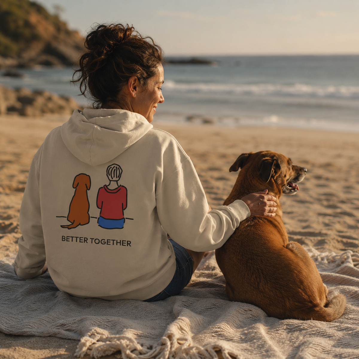 Better Together (Back Print) | Soft Fleece Hoodie | Color Collection