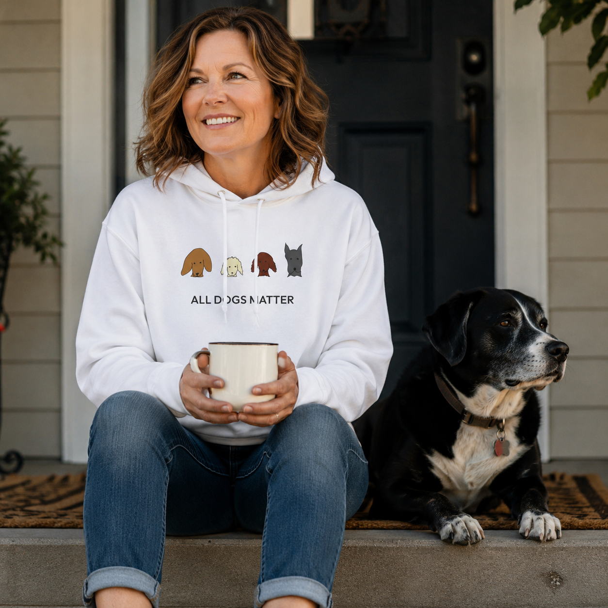 All Dogs Matter | Softstyle Fleece Hoodie | Rescue Collection | Color Collection