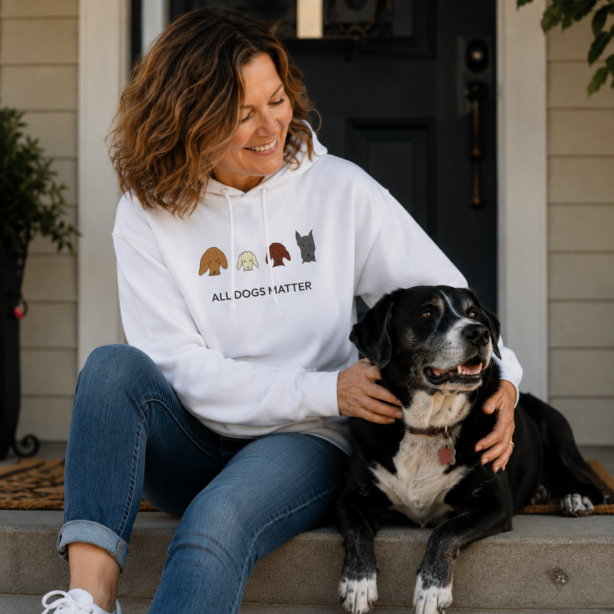All Dogs Matter | Softstyle Fleece Hoodie | Rescue Collection | Color Collection