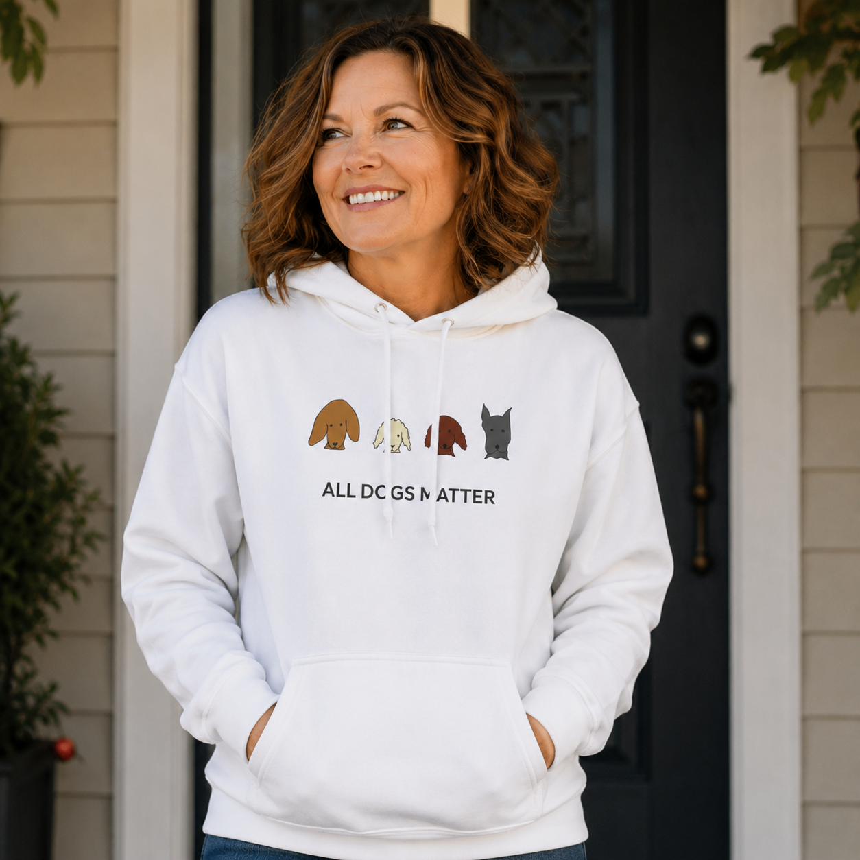 All Dogs Matter | Softstyle Fleece Hoodie | Rescue Collection | Color Collection