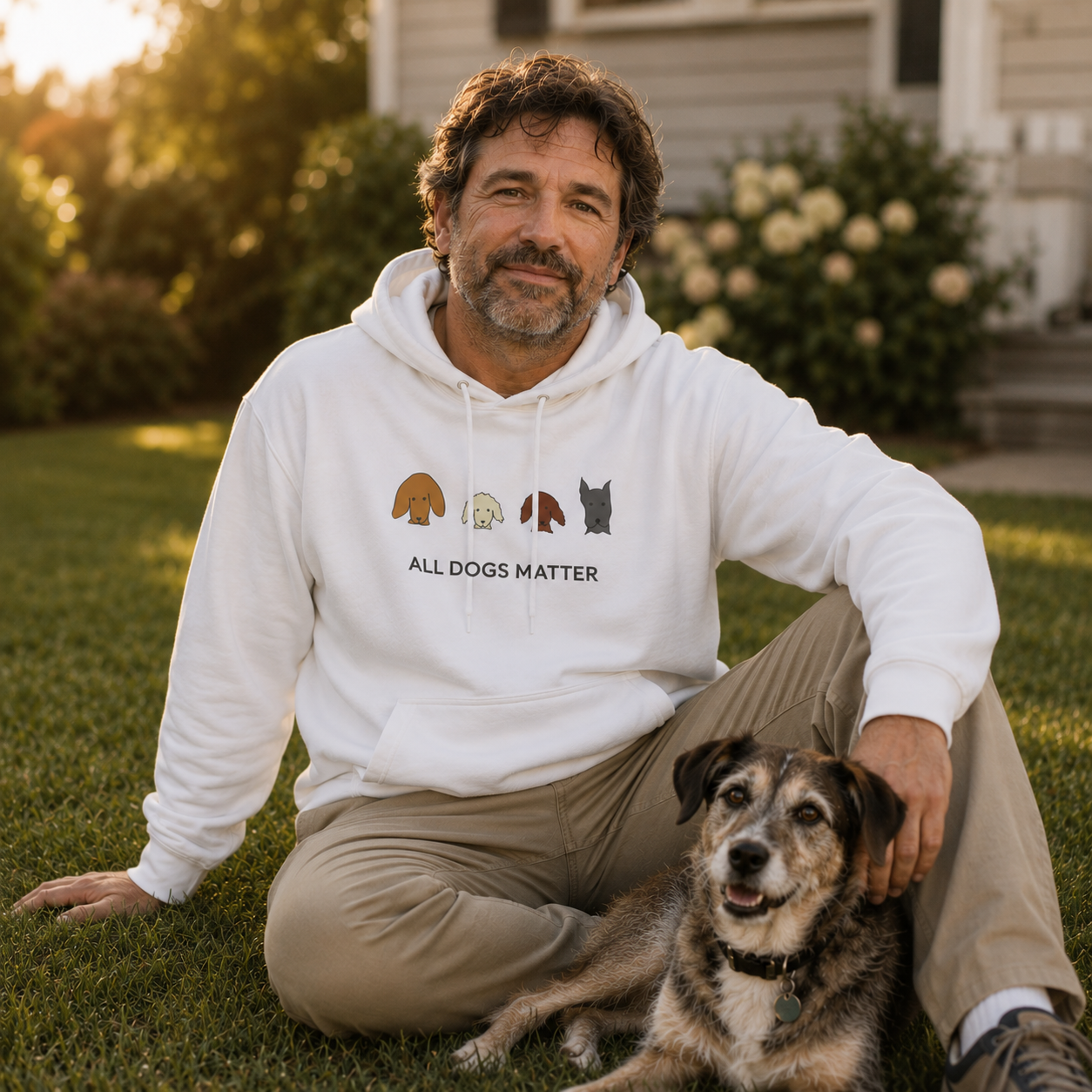 All Dogs Matter | Softstyle Fleece Hoodie | Rescue Collection | Color Collection