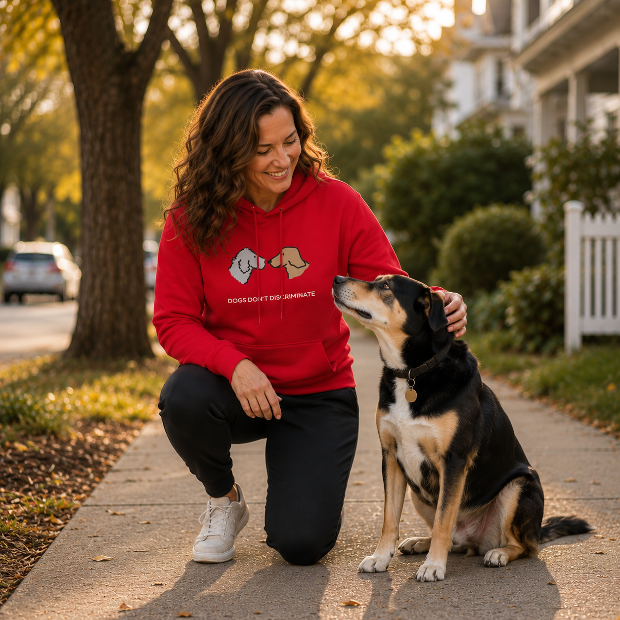 Dogs Don't Discriminate | Softstyle Fleece Hoodie | Color Collection