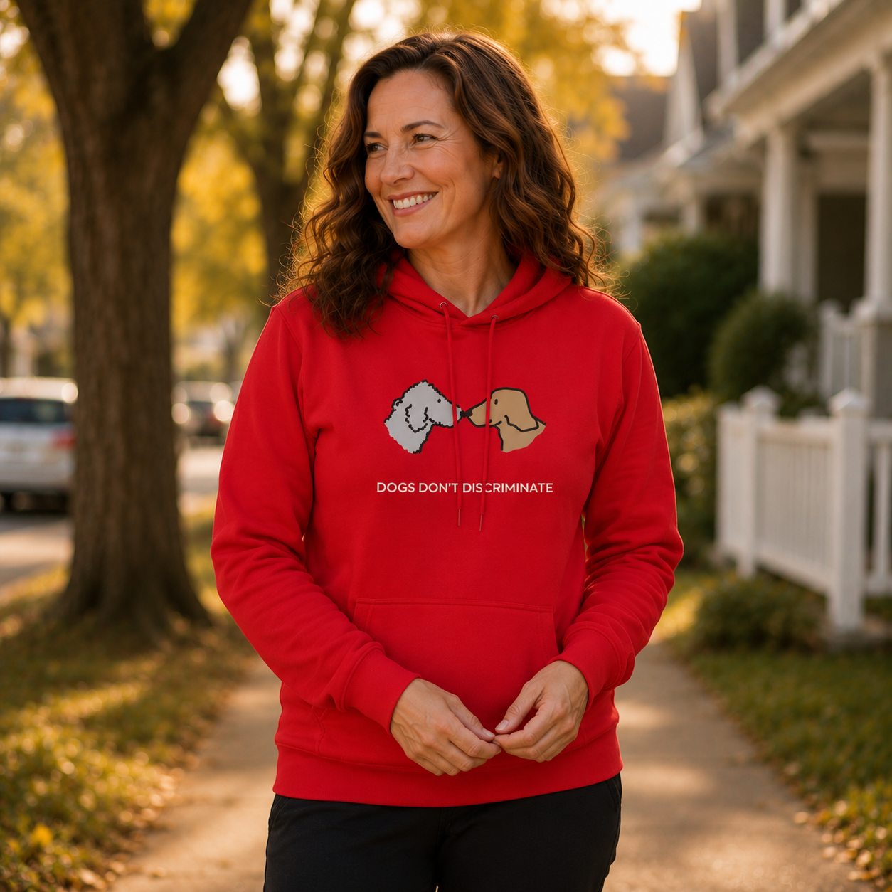Dogs Don't Discriminate | Softstyle Fleece Hoodie | Color Collection
