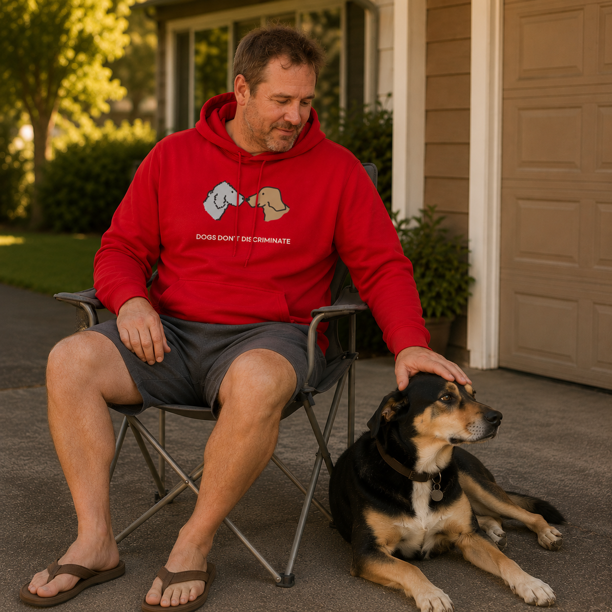 Dogs Don't Discriminate | Softstyle Fleece Sweatshirt | Color Collection