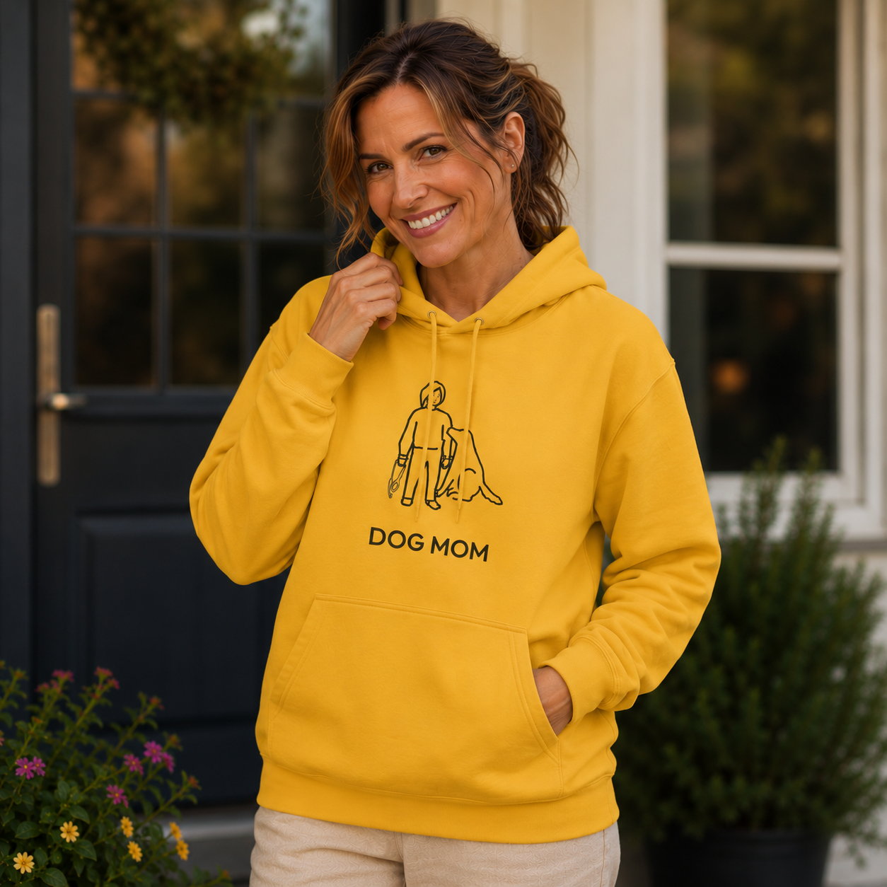 Dog Mom | Softstyle Fleece Hoodie