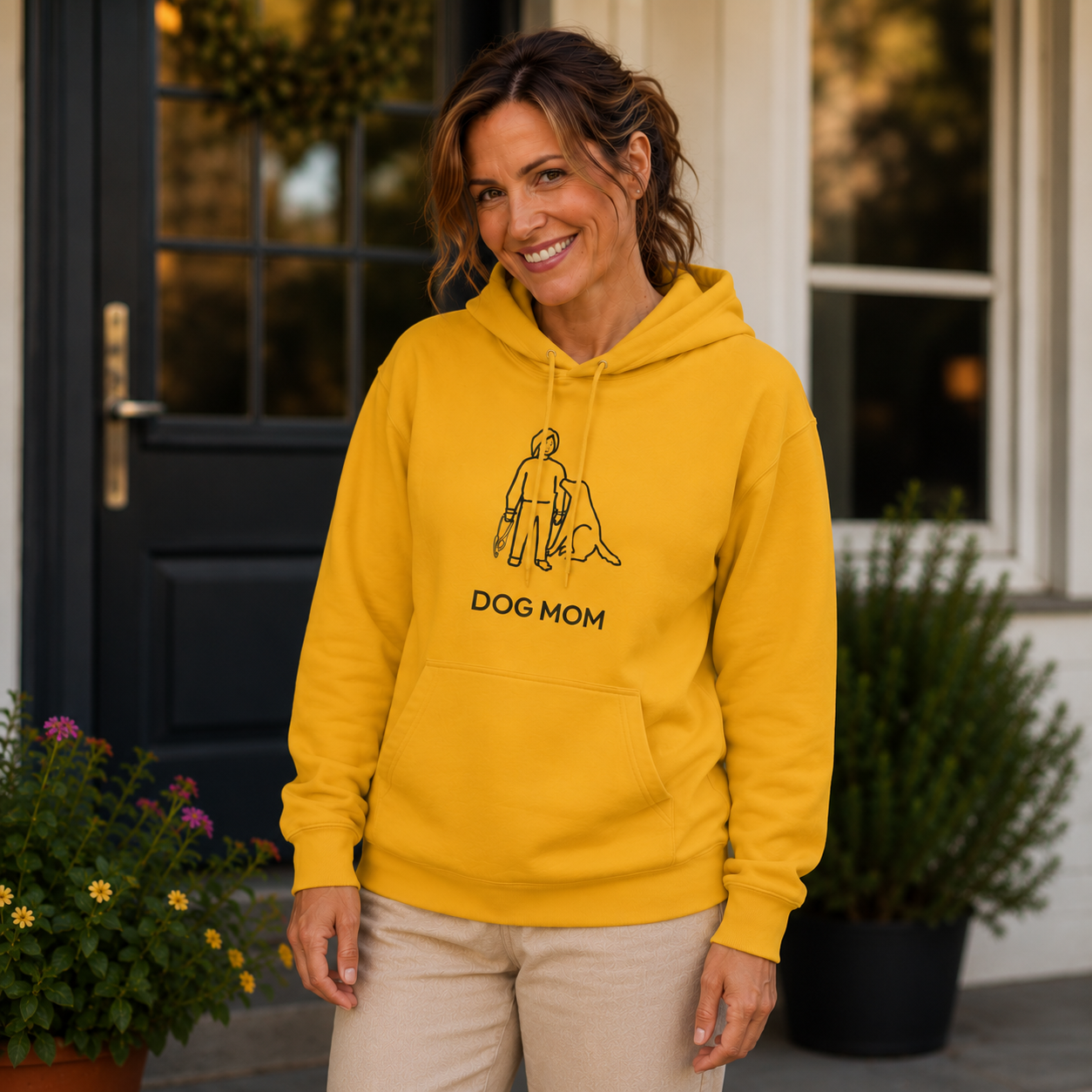 Dog Mom | Softstyle Fleece Hoodie