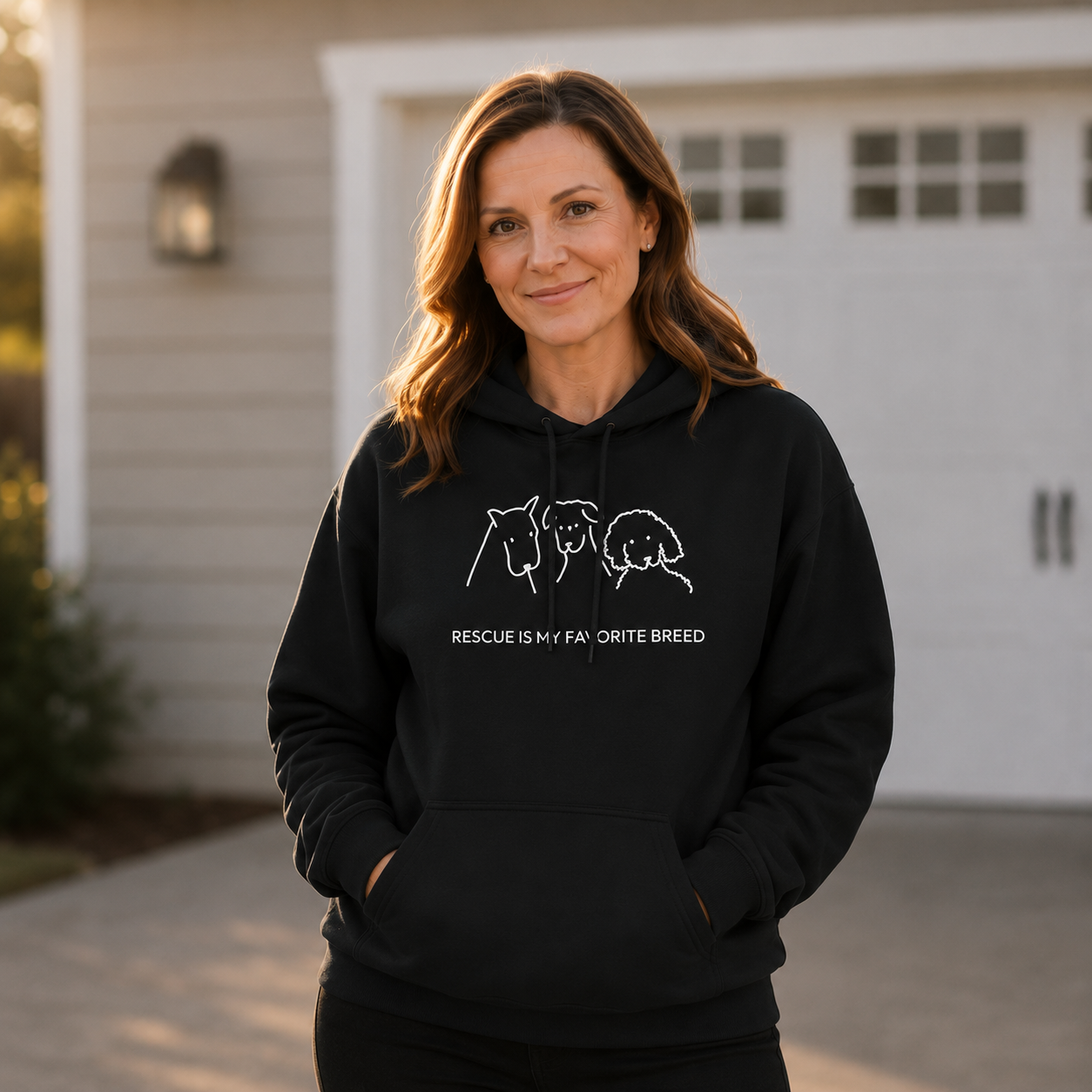 Rescue Is My Favorite Breed | Softstyle Fleece Hoodie | Rescue Collection