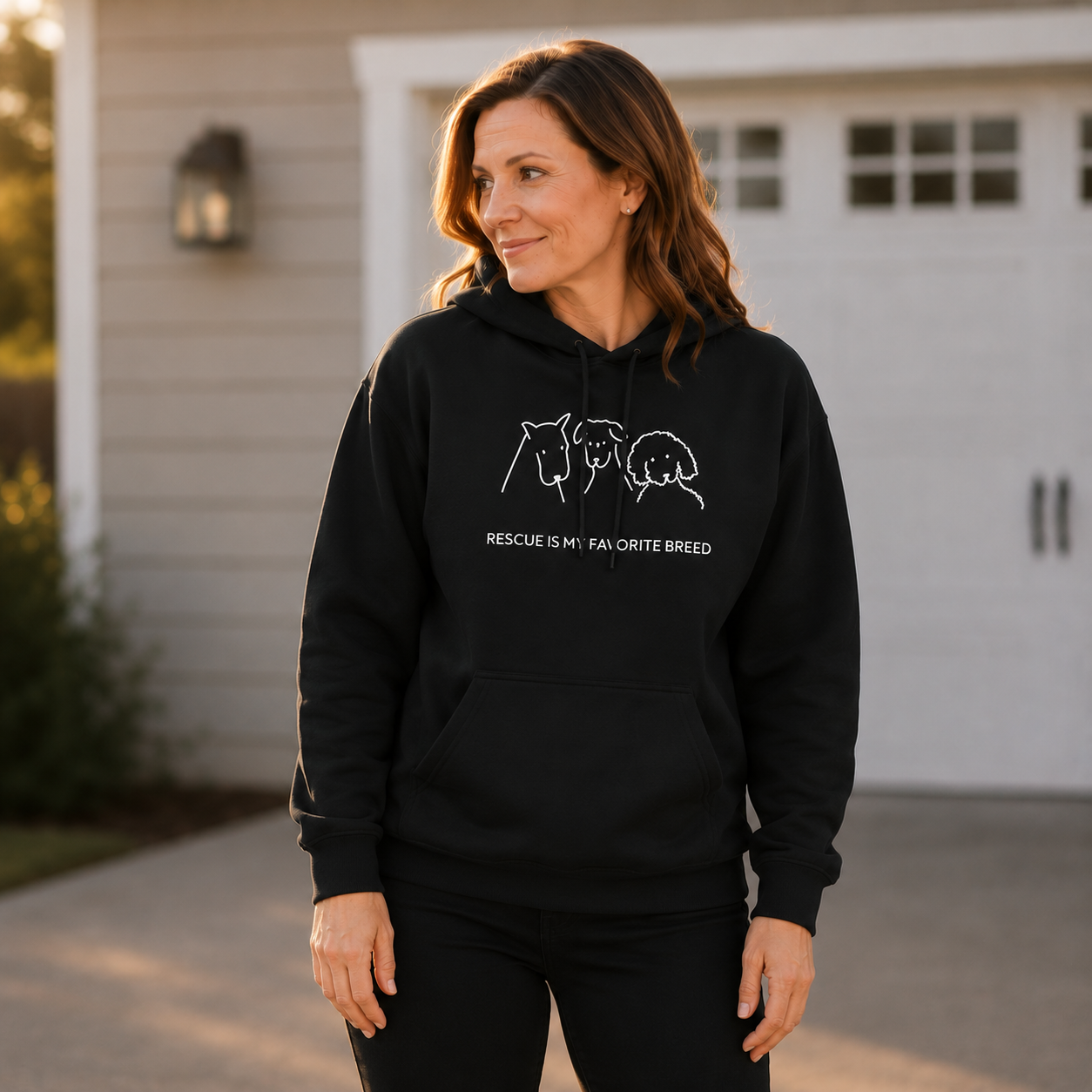 Rescue Is My Favorite Breed | Softstyle Fleece Hoodie | Rescue Collection