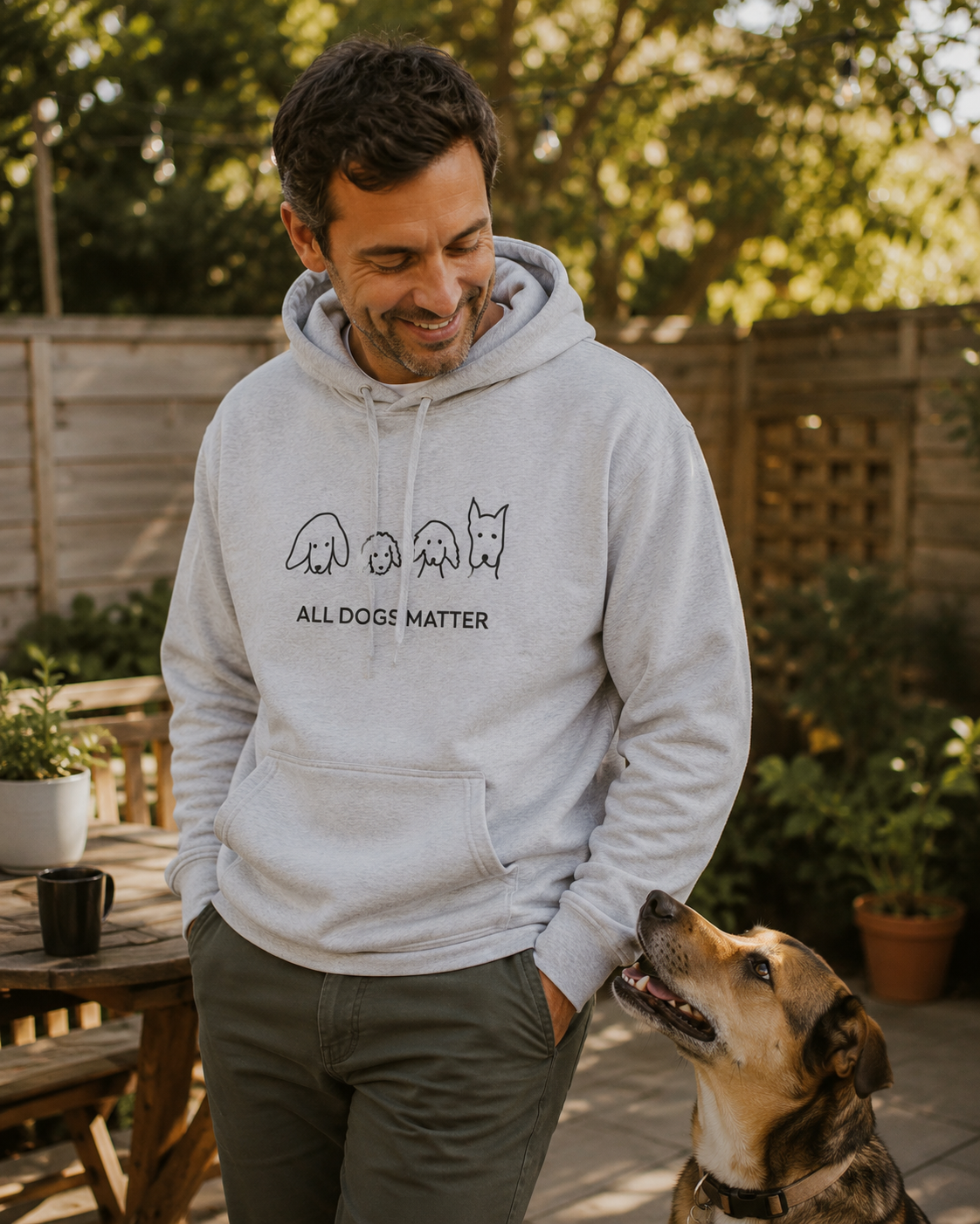 All Dogs Matter | Morewoof Softstyle Fleece Hoodie | Rescue Collection