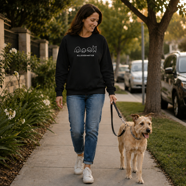 All Dogs Matter | Softstyle Fleece Sweatshirt | Rescue Collection