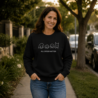 All Dogs Matter | Softstyle Fleece Sweatshirt | Rescue Collection