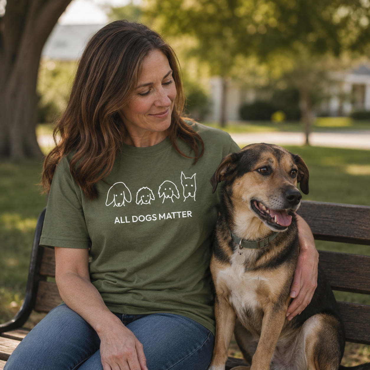 All Dogs Matter | Soft Cotton Tee | Rescue Collection