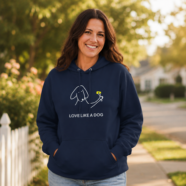 Love Like A Dog | Softstyle Fleece Hoodie | Color Collection