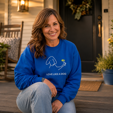 Love Like a Dog | Softstyle Fleece Sweatshirt | Color Collection