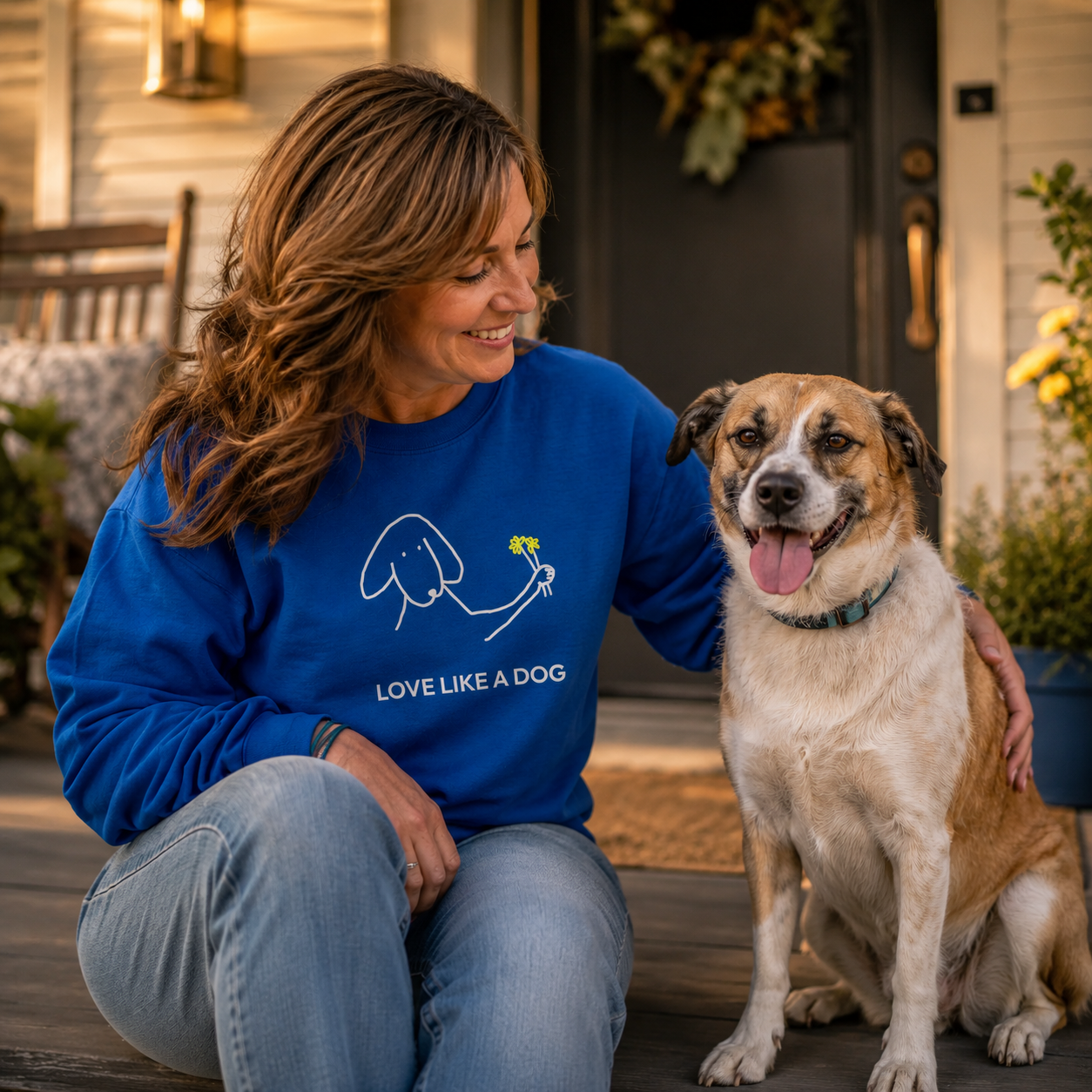 Love Like a Dog | Softstyle Fleece Sweatshirt | Color Collection