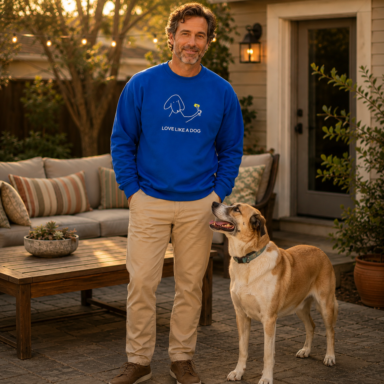 Love Like a Dog | Softstyle Fleece Sweatshirt | Color Collection