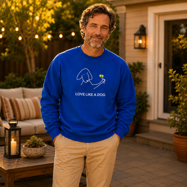 Love Like a Dog | Softstyle Fleece Sweatshirt | Color Collection