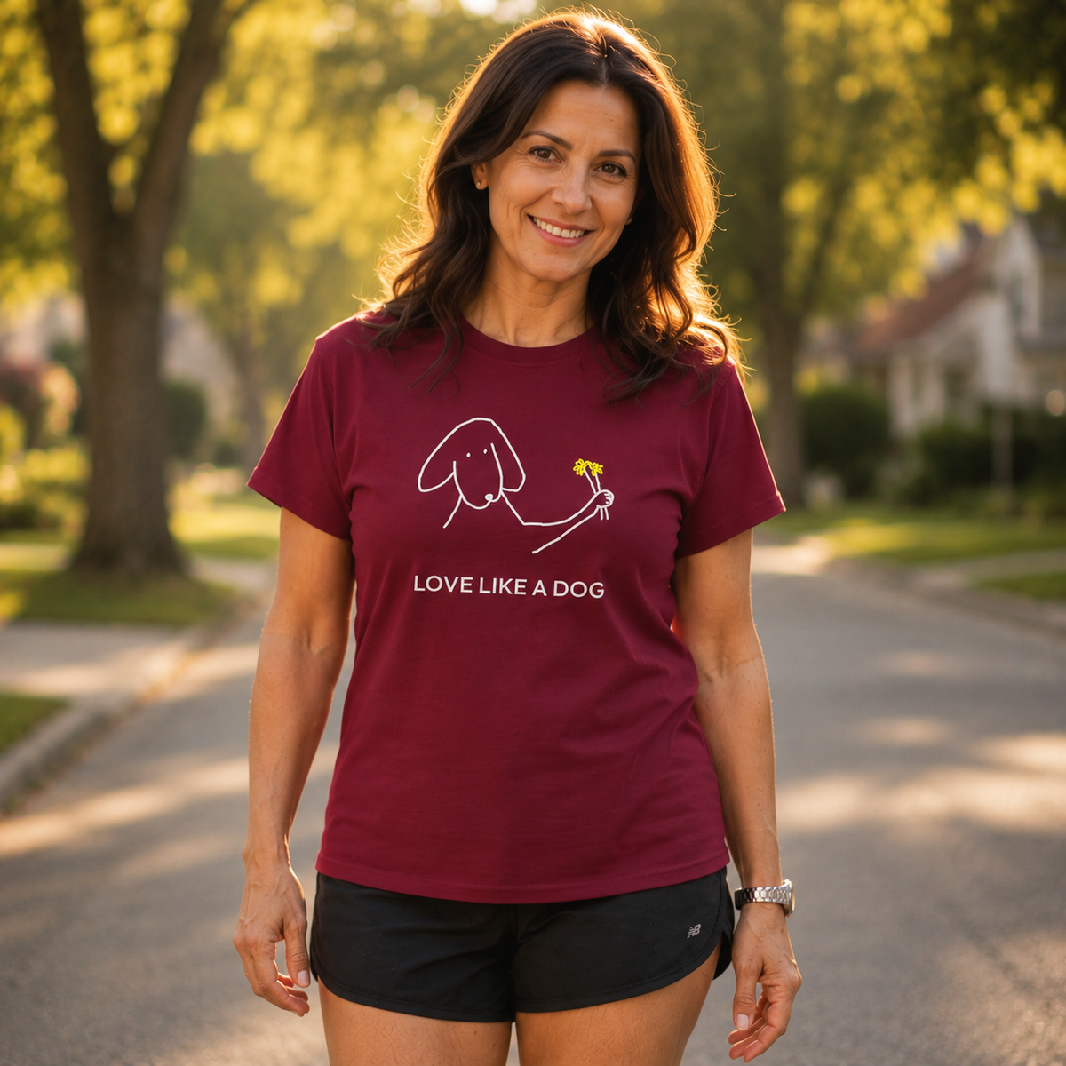 Love Like a Dog | Soft Cotton Tee | Color Collection