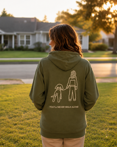 You'll Never Walk Alone (Back Print) | Softstyle Fleece Hoodie