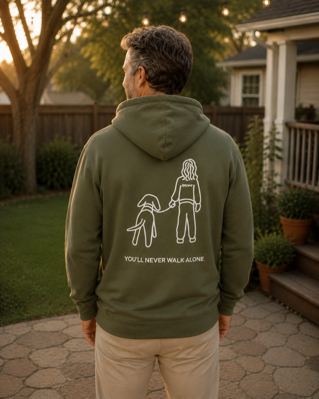 You'll Never Walk Alone (Back Print) | Softstyle Fleece Hoodie