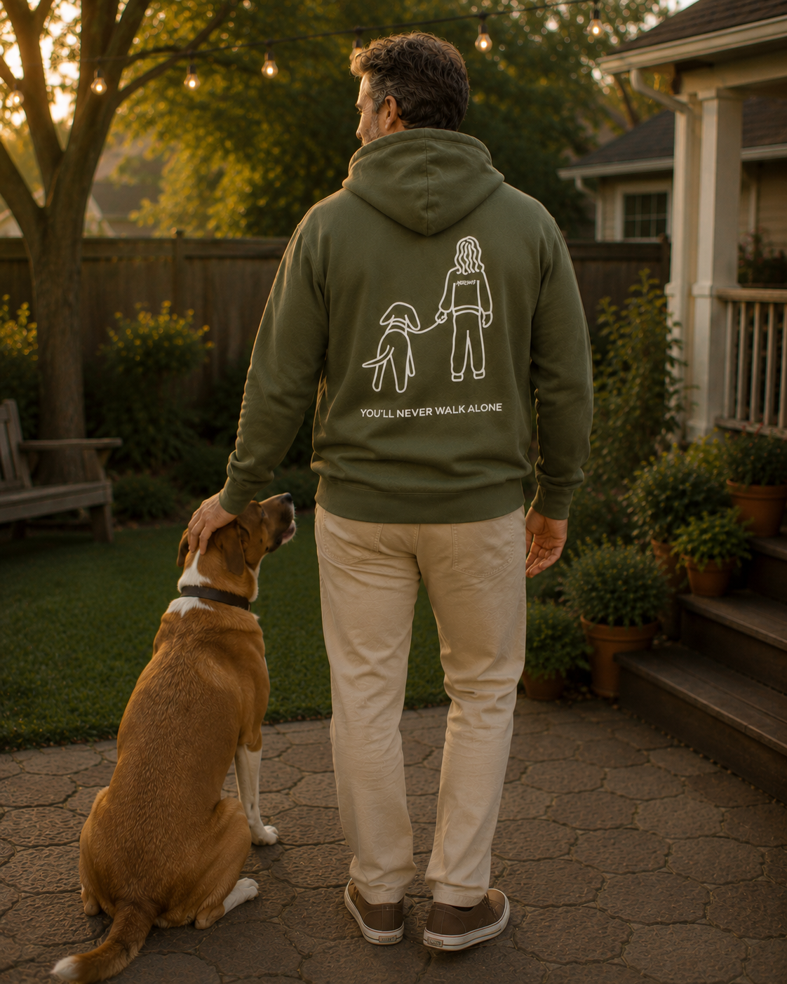 You'll Never Walk Alone (Back Print) | Softstyle Fleece Hoodie