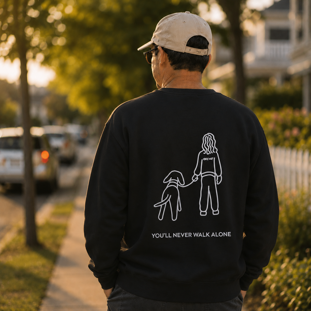 You'll Never Walk Alone (Back Print) | Softstyle Fleece Sweatshirt