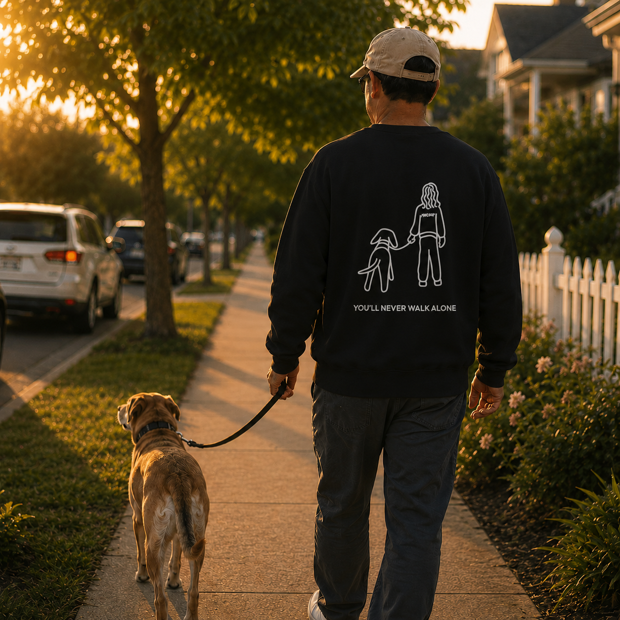 You'll Never Walk Alone (Back Print) | Softstyle Fleece Sweatshirt
