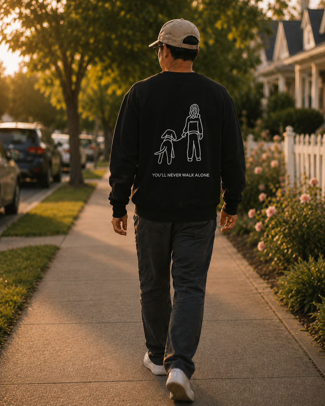 You'll Never Walk Alone (Back Print) | Soft Fleece Sweatshirt